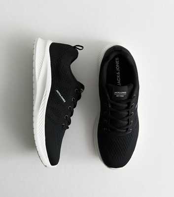 Jack & Jones Black Knit Trainers