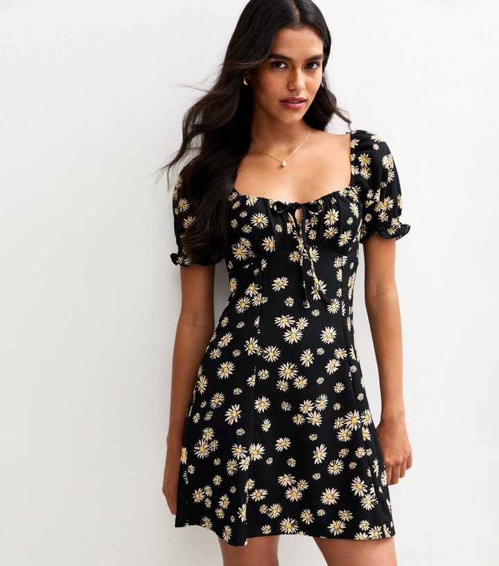 black mini tutu dress One Shoulder Tulle Mini Dress – Wildflower Threads main image 0