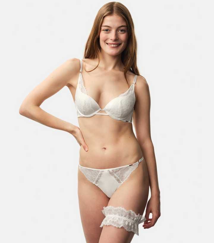 Dorina Off White Lyra Satin Plunge Bra