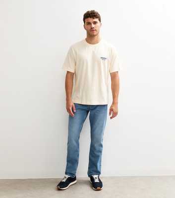 Blue Relaxed Straight Jeans