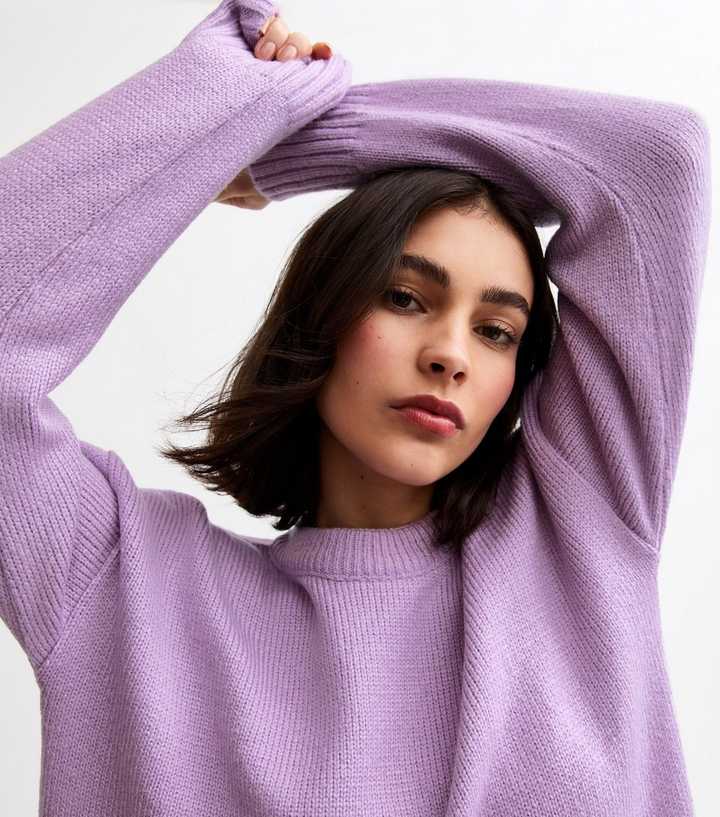 Lilac Crew Neck Long Sleeve Jumper