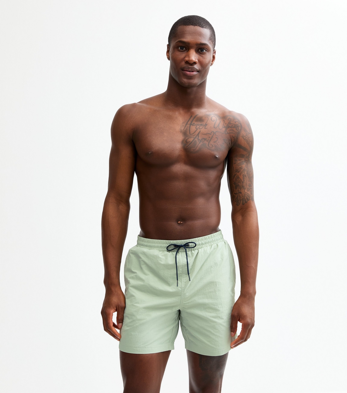 Men's Green Drawstring Swim Short Farah New Look