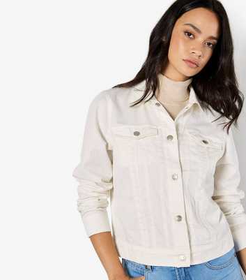 Apricot Cream Denim Jacket