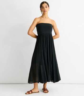 Gini London Black Maxi Skater Skirt Multiway Dress