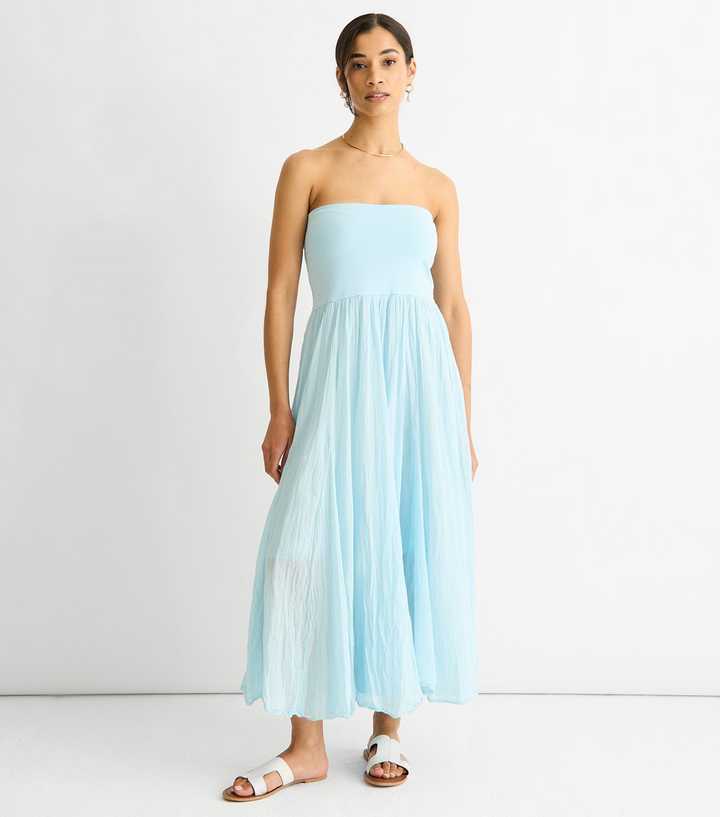 Gini London Blue Maxi Skater Skirt Multiway Dress