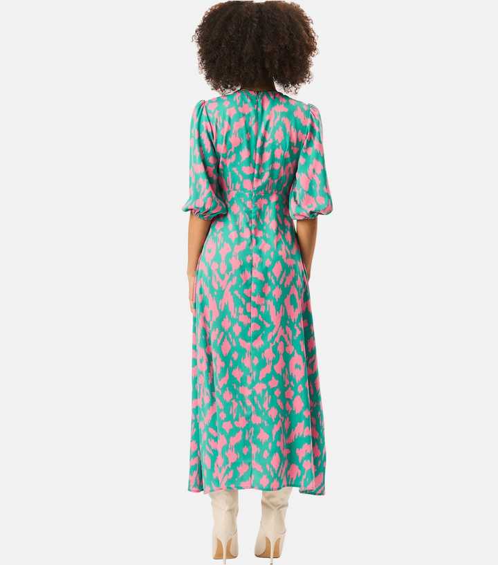 green emerald velvet dress Roma Label | Women's Sienna Maxi Emerald (Green Flowers Print, Size Xs) main image 0