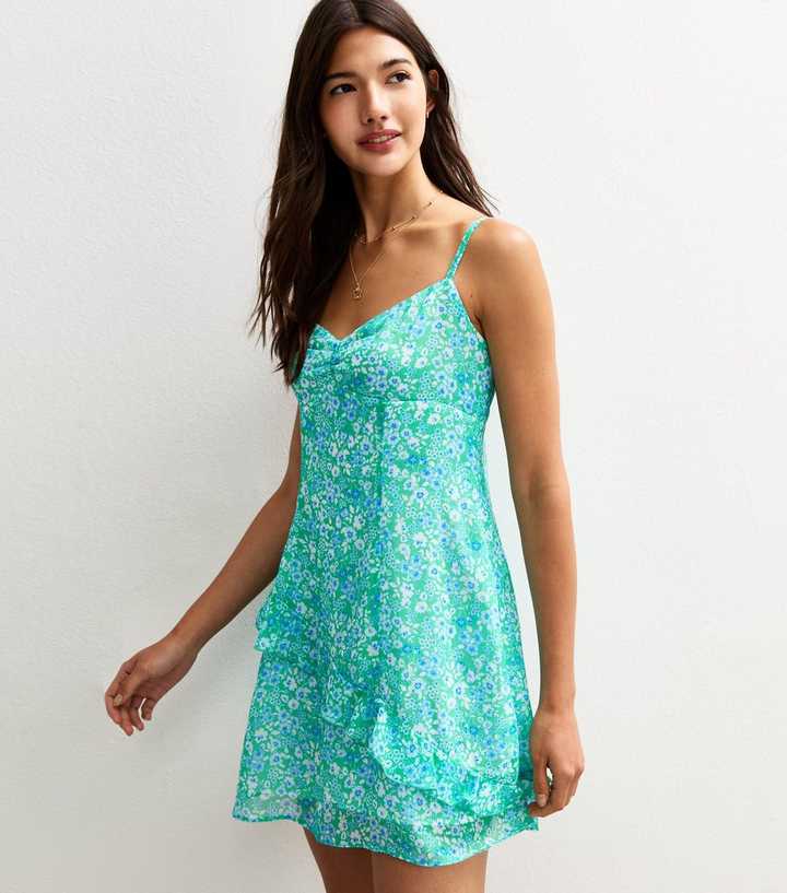 Daisy floral mini dress