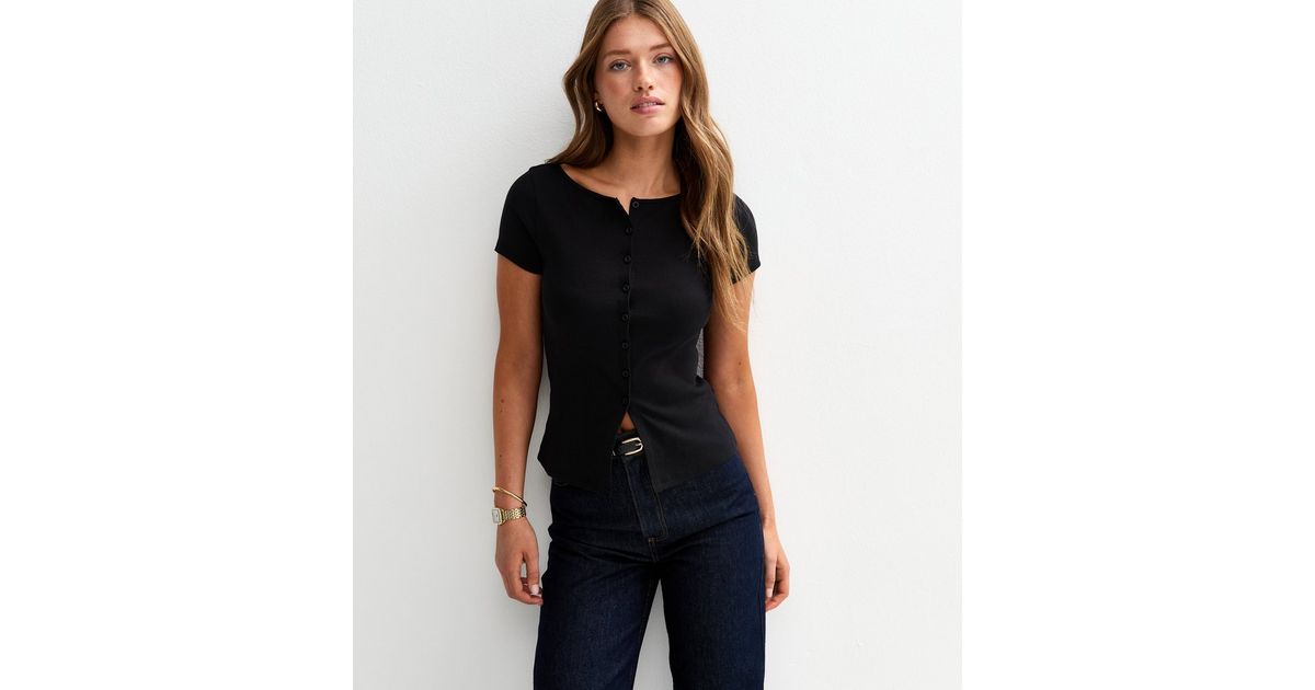 Jill Baby Tee in Black