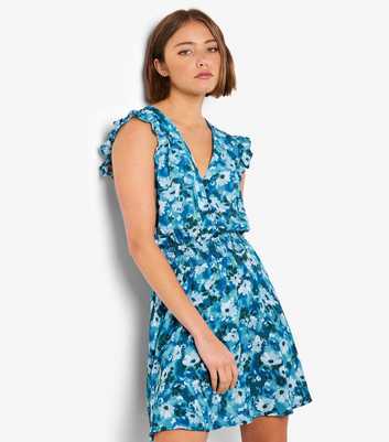 Apricot Floral Smock Mini Dress