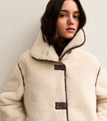 Cream Faux Fur Bonded Jacket