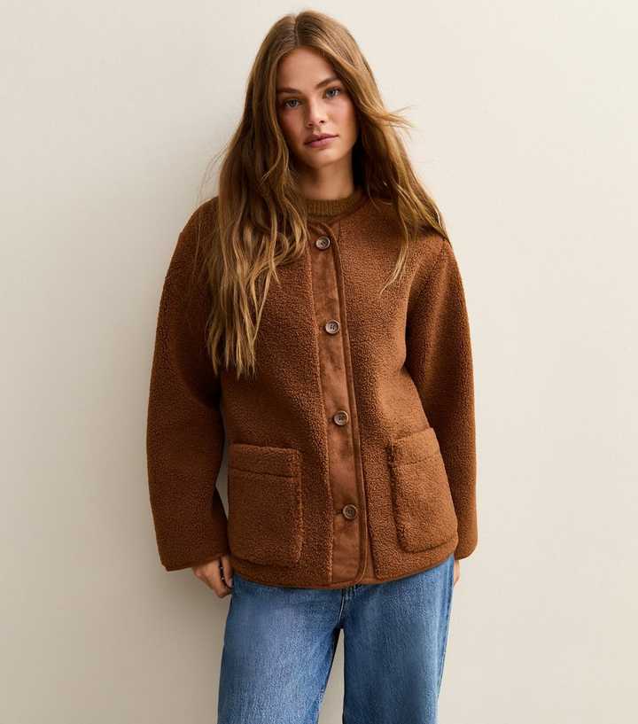 Brown Borg Button Through Jacket