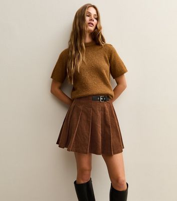 Burgundy Corduroy Skirt New Look Buy Nuon Dark Brown High-Rise