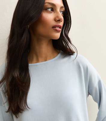 Light Blue Soft Touch Long Sleeve Top