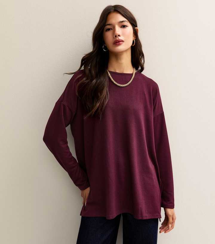 Light Burgundy Soft Touch Long Sleeve Top