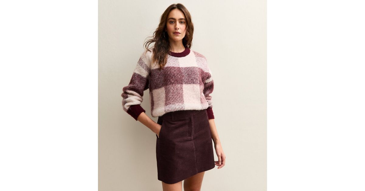 Brown Corduroy Corduroy Skirt New Look Lucyever Vintage Corduroy