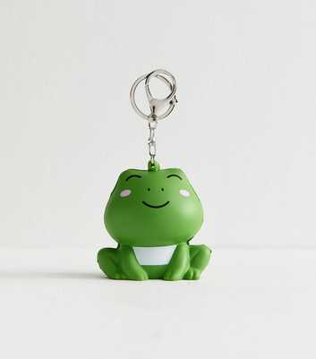 Green Frog Stress Ball Foam Keyring