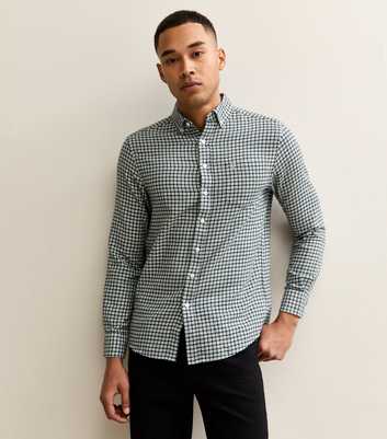 Farah Dark Green Regular Cotton Check Shirt