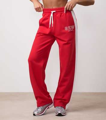 Gym King Red GKW Tracksuit Bottoms