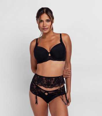 Dorina Black Lace Suspender Belt