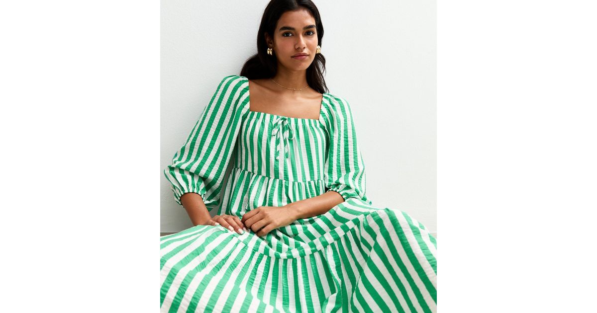 Kari T Shirt Dress Greenview Stripe main image 1