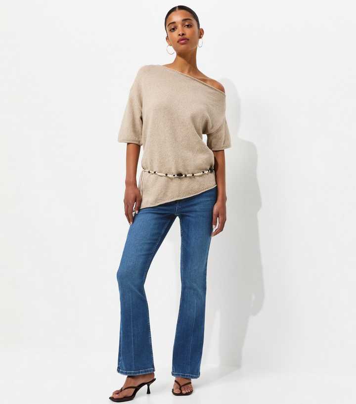 Mid Blue Montana Flared Leg Jeans