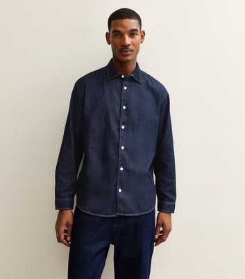 Jack & Jones Dark Blue Regular Denim Long Sleeve Shirt