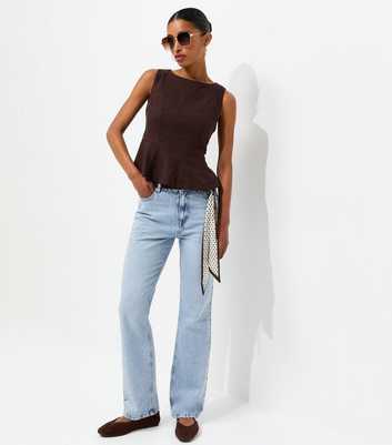 Blue Anica Straight Leg Jeans