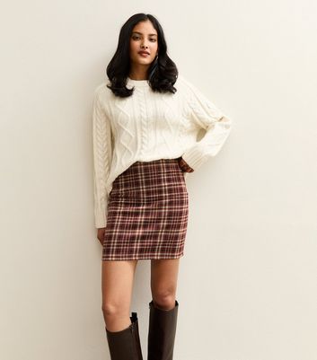Jupe Courte New Look Rouge, Taille 12 – Taille Coulissante, En Jersey, Parfaite Pour L'été !
