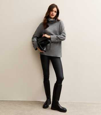 Tall Black Coated Lift & Shape Jeggings