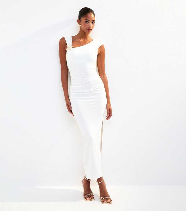 White Starfish Midi Dress | New Look