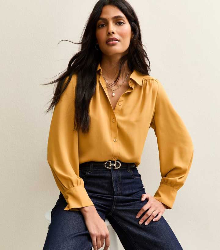 Dark Yellow Long Sleeve Shirt