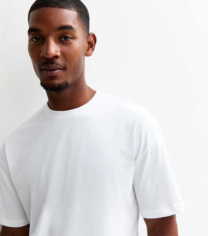 White Oversized Crew Neck T-Shirt