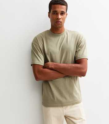 Green Oversized Crew Neck T-Shirt