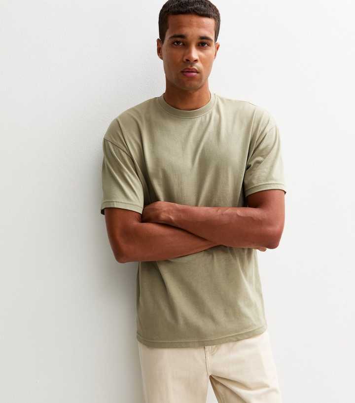 Green Oversized Crew Neck T-Shirt