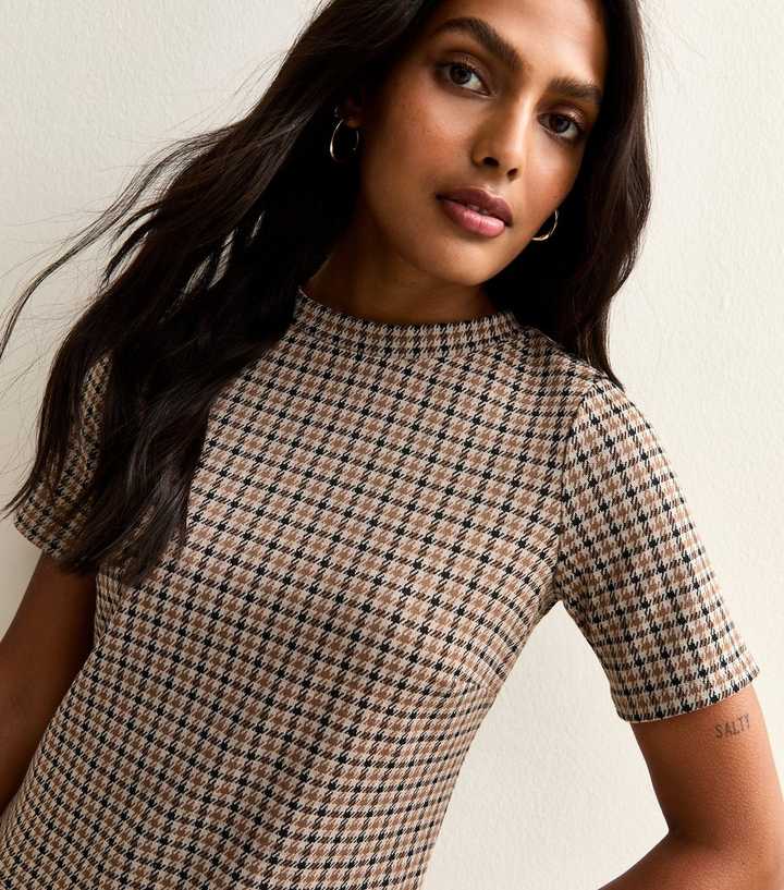 knee length dresses for ladies Dresses: Rosette Check Mini Dress - Ivy Check