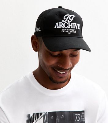 Jack & Jones Black Archive Embroidery Baseball Cap | New Look