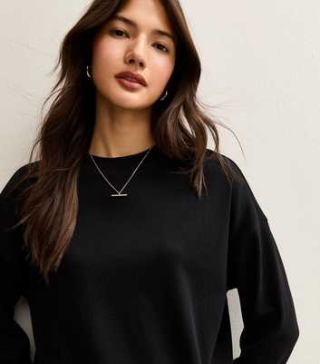 Premium Black Cotton Long Sleeve T-Shirt