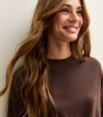 Premium Brown Cotton Long Sleeve T-Shirt