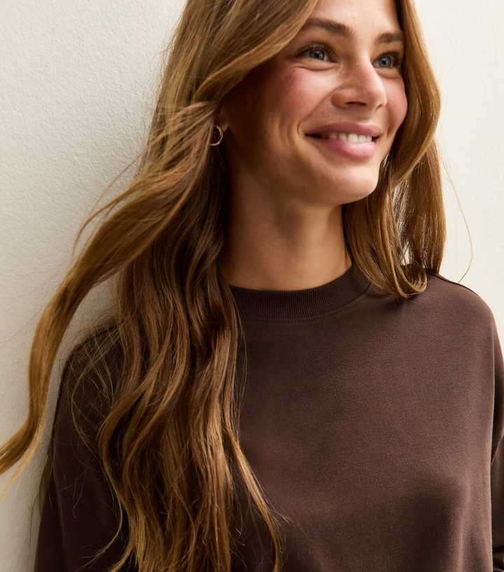 Premium Brown Cotton Long Sleeve T-Shirt