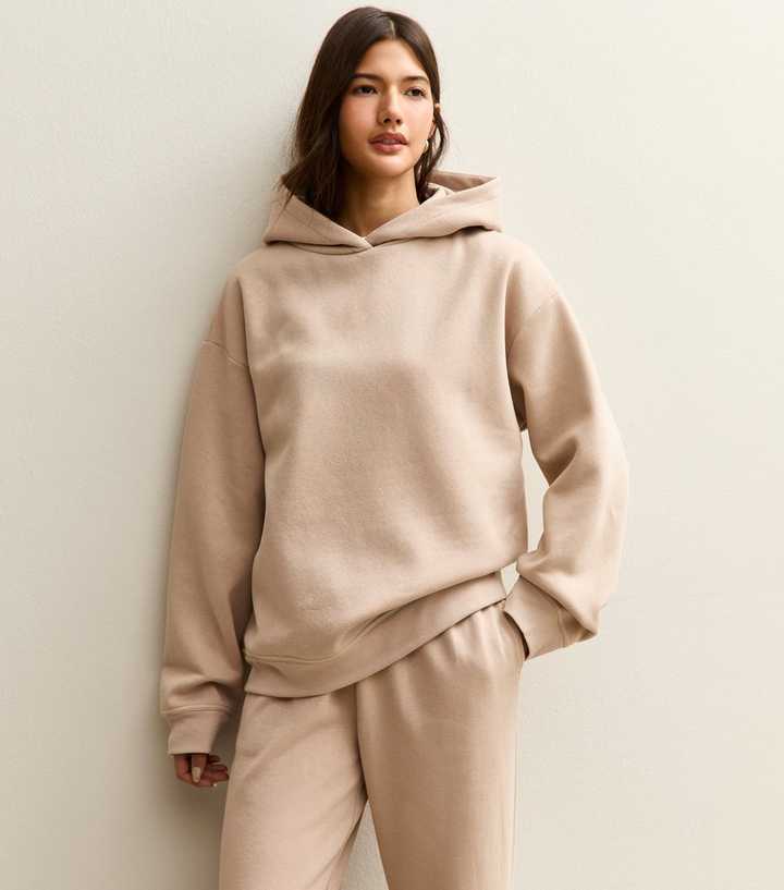 Mink Relaxed Drop Shoulder Hoodie