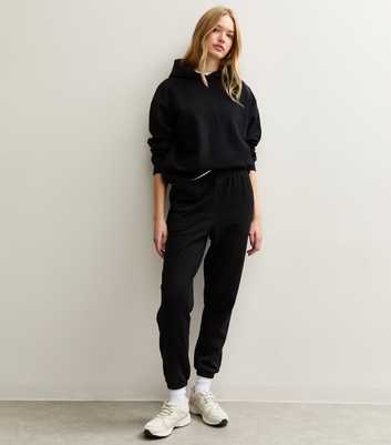 Black Cuffed Ankle Joggers