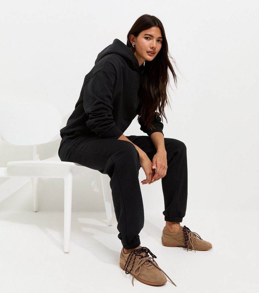 Black Cuffed Ankle Joggers — photo 1 of 1