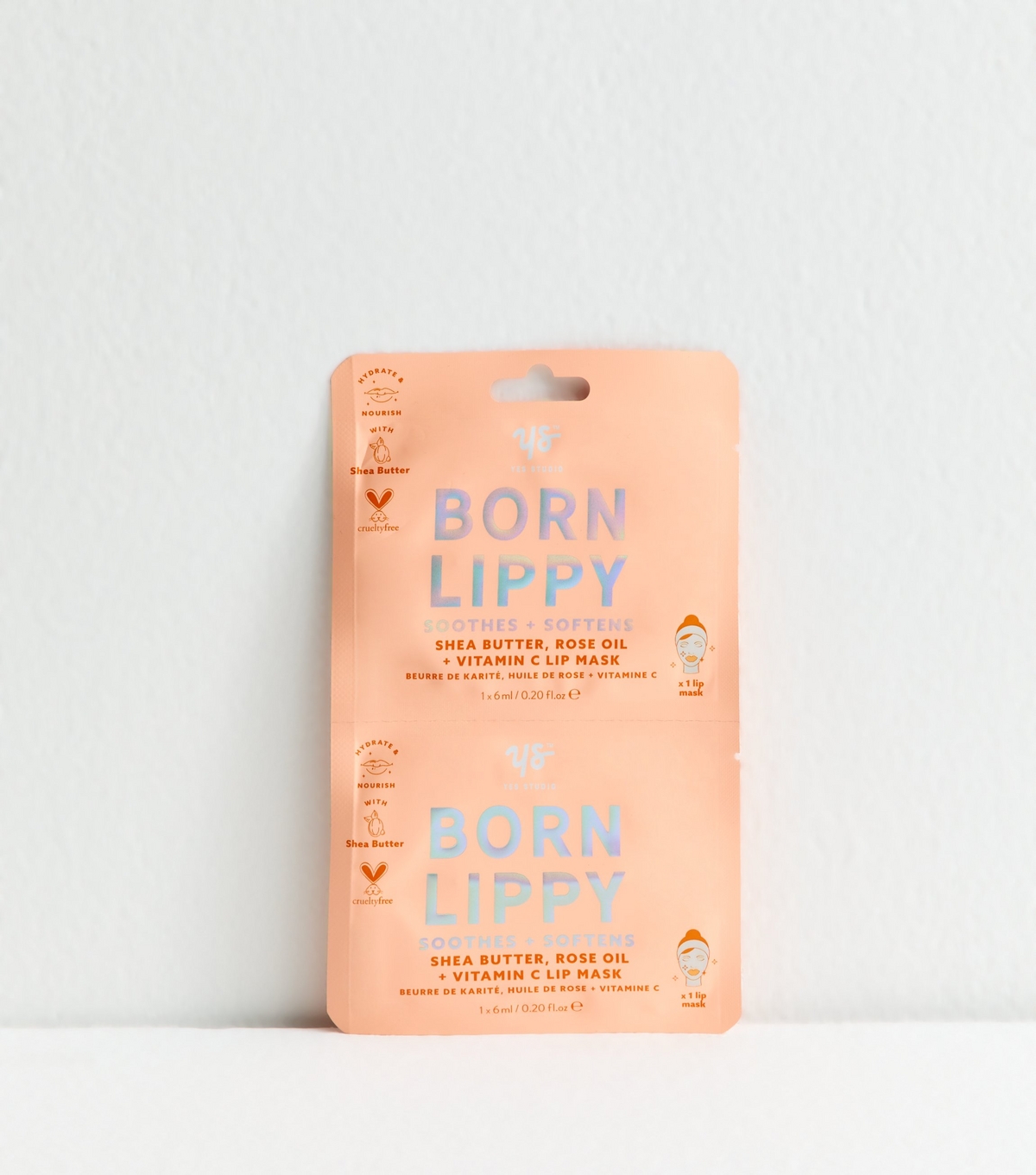 Pack of 2 Orange Born Lippy Lip Masks Yes Studio New Look