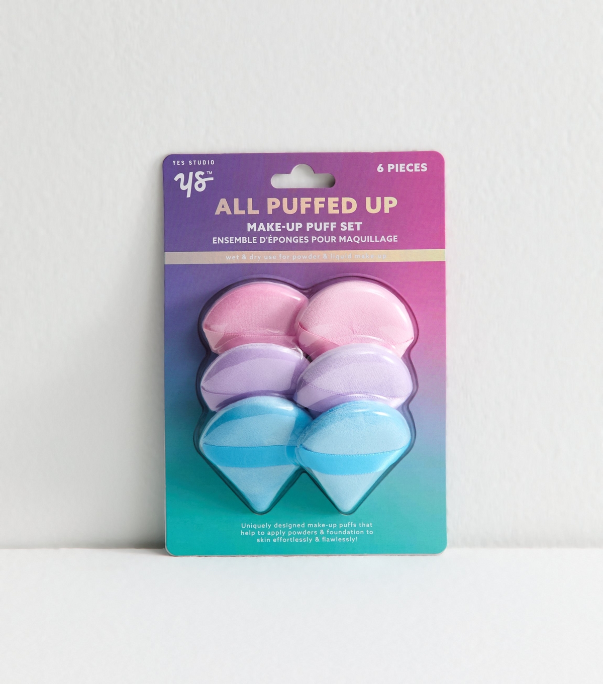 Yes Studio 6 Piece Multicoloured Make Up Puff Set New Look