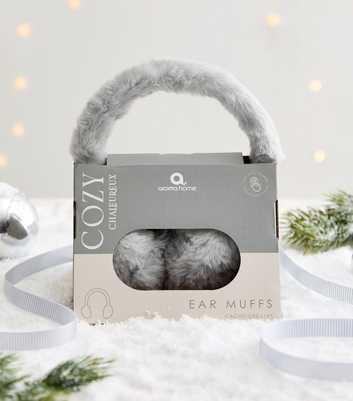 Grey Fluffy Ear Muffs