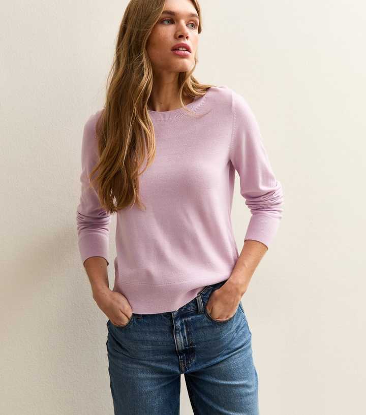 Lilac Crew Neck Jumper