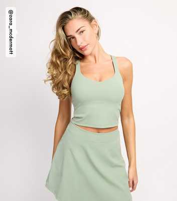 Rise by Zara McDermott Mint Green Racerback Top