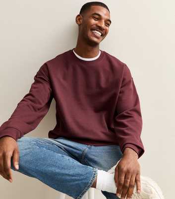 Mid Brown Oversized Crew Neck Sweatshirt