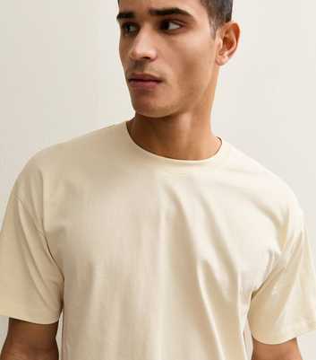 Cream Oversized Short Sleeve T-Shirt