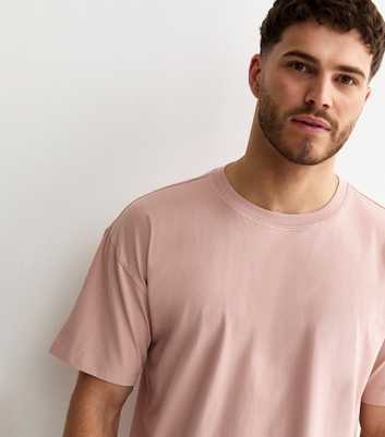 Pink Oversized Short Sleeve T-Shirt